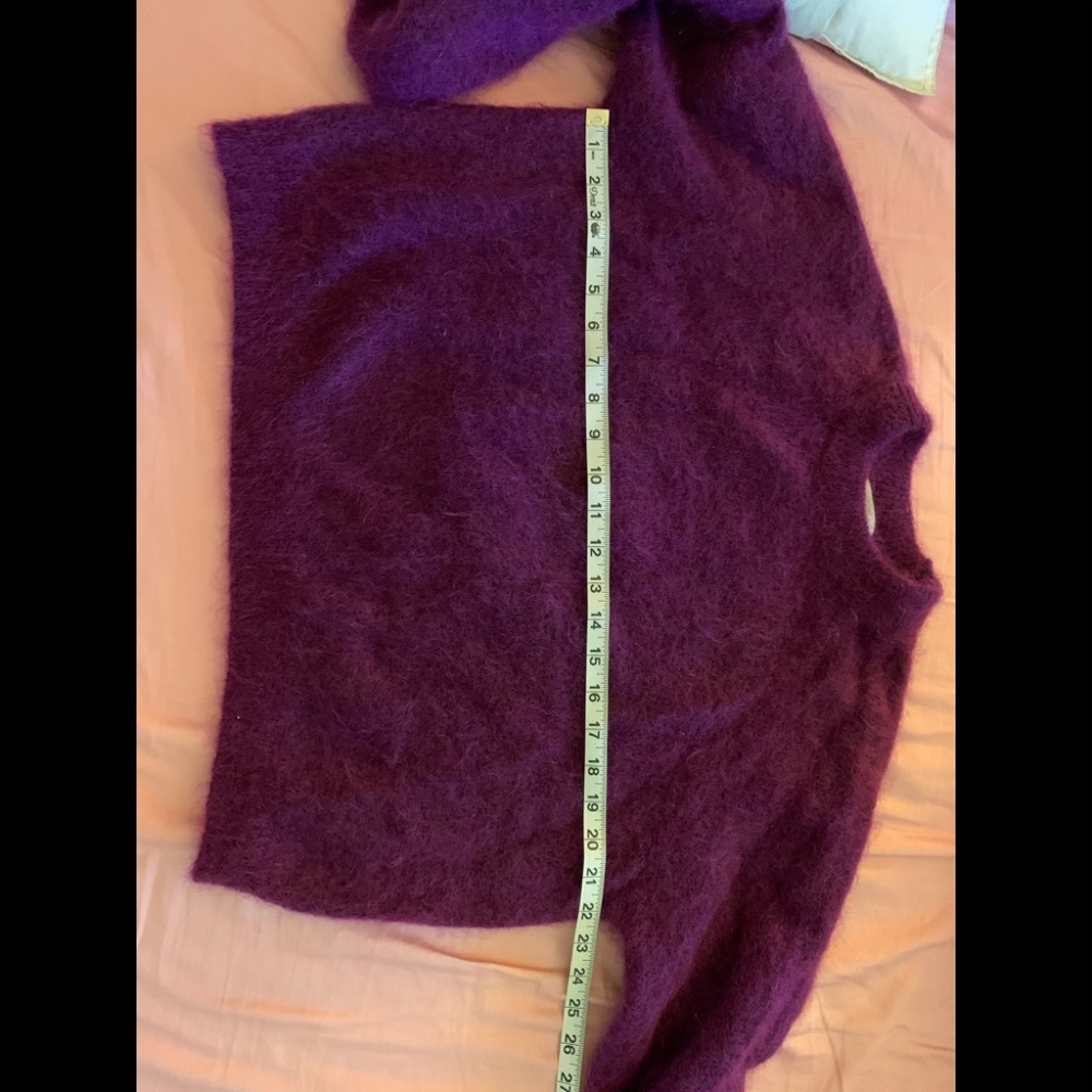 Zara fuzzy mohair-blend purple sweater - Picture 8 of 9